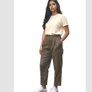 Roz & Ali Dress Pants 24W NEW Brown Herringbone Tummy Control Stretch